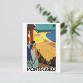 Tennis bij Monte Carlo Briefkaart (Staand voorkant)