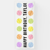 Tennis Birthday Banner (Verticaal)