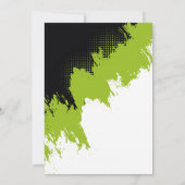 TENNIS Birthday Invitation Kaart (Achterkant)