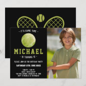 Tennis Birthday Kaart (Voorkant / Achterkant)