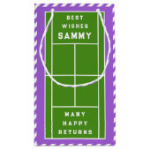 Tennis Birthday Klein Cadeauzakje (Achterkant)