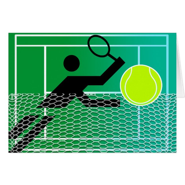 Tennis Blank Card (Voorkant Horizontaal)