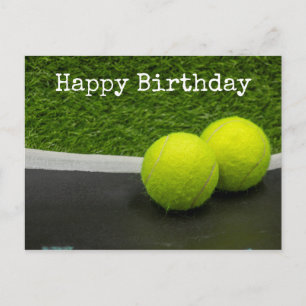 Tennis Bonne Anniversaire Tennis Carte