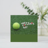 Tennis Bonne Fête des pères avec carte de tennis (Debout devant)