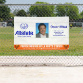 Tennis Booster Club Business Bannière personnalisé (En situation)