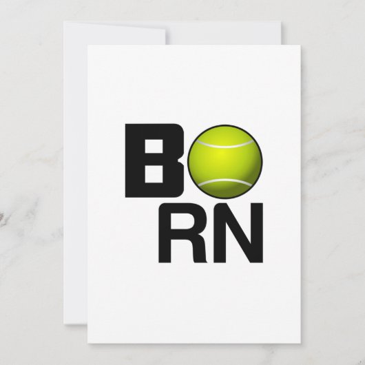 TENNIS BORN FUNNY KAART (Voorkant)