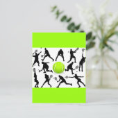 tennis briefkaart (Staand voorkant)