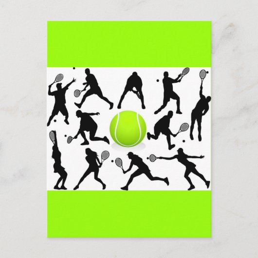 tennis briefkaart (Voorkant)