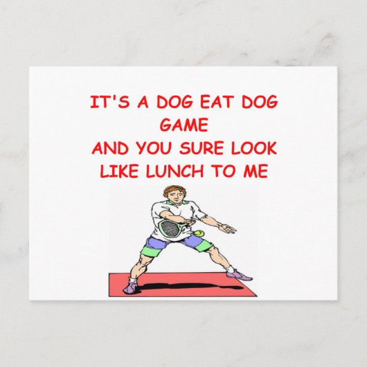 TENNIS BRIEFKAART (Voorkant)