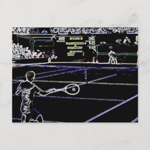 Tennis Briefkaart