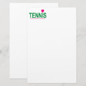 Tennis Briefpapier (Voorkant / Achterkant)