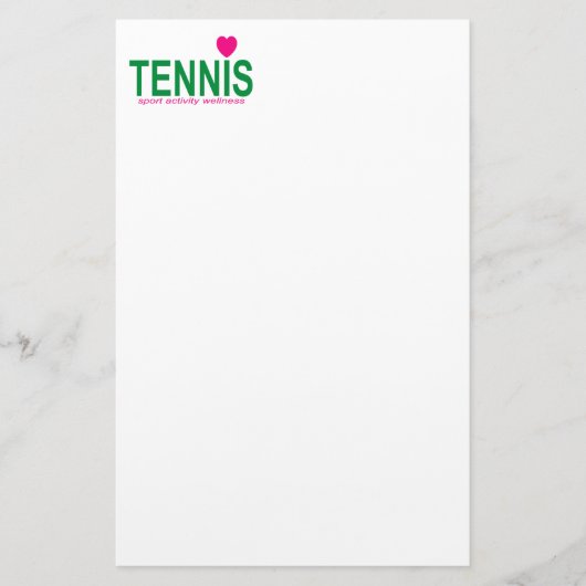 Tennis Briefpapier (Voorkant)