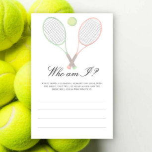 Tennis bruiloftsfeest - Wie ben ik bruiloftsfeest Briefpapier