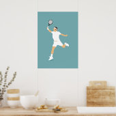 Tennis Cadeau voor Verjaardag Poster (Keuken)