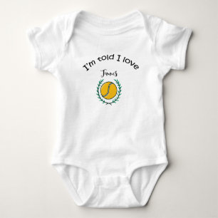 Tennis cadeaus voor Baby Shower voor tennisspeler  Romper