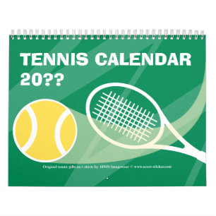 Tennis Calendrier cadeau avec des illustrations co