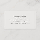 Tennis - carte de visite personnel (Dos)