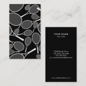 Tennis - carte de visite personnel (Devant / Derrière)