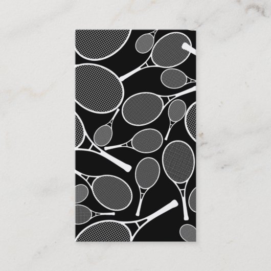 Tennis - carte de visite personnel (Devant)