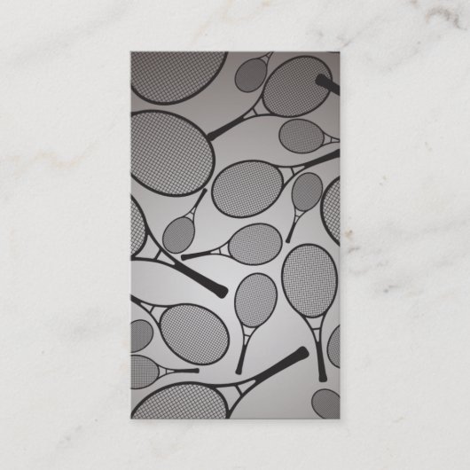 Tennis - carte de visite personnel (Devant)