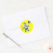 Tennis Cartoon Sticker (Envelop)