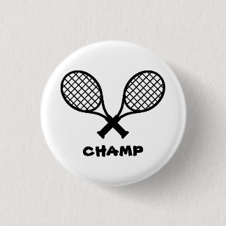 Tennis Champ Badge Ronde Button 3,2 Cm