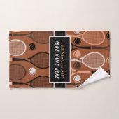 Tennis Champ Your Player Name Funny Personalized Handdoek (Handdoek)