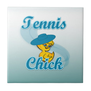 Tennis Chick #3 Tegeltje