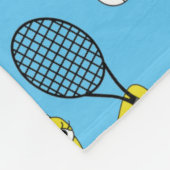 Tennis Chick Pattern Fleece Blanket (Hoek)
