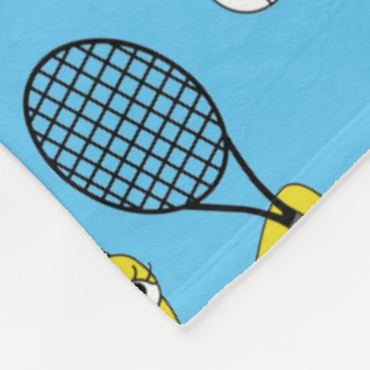 Tennis Chick Pattern Fleece Blanket (Hoek)