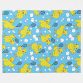 Tennis Chick Pattern Fleece Blanket Deken (Voorkant (Horizontaal))
