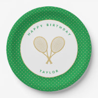Tennis Chique Sport Thema Groen en Goud