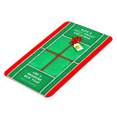 Tennis Christmas Holiday Carte cadeau Magnet (Côté Gauche)