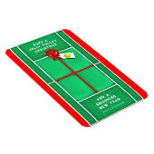 Tennis Christmas Holiday Carte cadeau Magnet (Côté Droit)