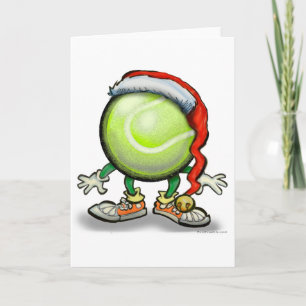 Tennis Chrsitmas Feestdagen Kaart