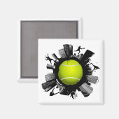 Tennis City Magneet (Voorkant / Achterkant)