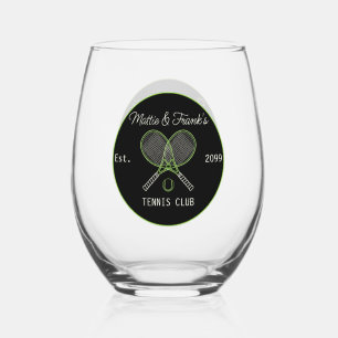 Tennis Club Bar Lounge Cocktail Wijnglas Zonder Voet