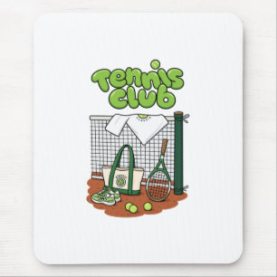 Tennis Club Classic Sports Grafisch – Groene Tenni Muismat