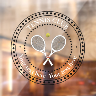Tennis Club Raamsticker