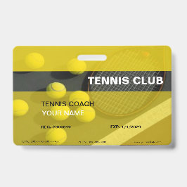 Tennis Coach Badge