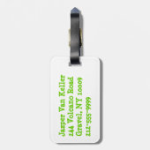 Tennis Coach Bagagelabel (Achterkant verticaal)