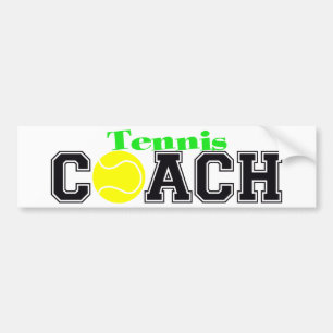 Tennis Coach Bumpersticker