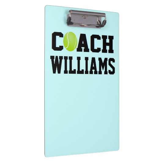 Tennis Coach - Gepersonaliseerd Klembord (Rechts)