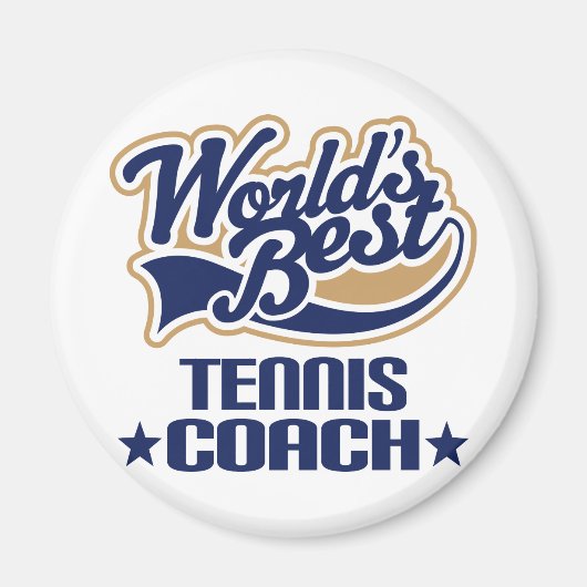 Tennis Coach Gift Magneet (Voorkant)