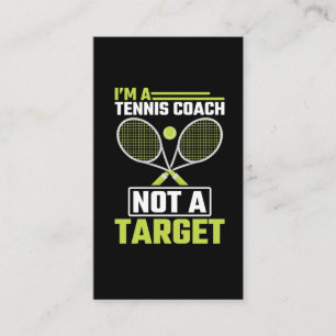 Tennis Coach is geen trainer voor Target Funny Ten Visitekaartje