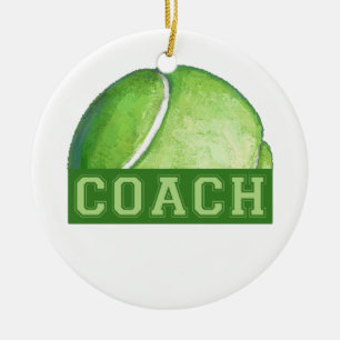 Tennis Coach Keramisch Ornament