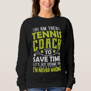 Tennis Coach Mannen Vrouwen Motivering bijten Onde Trui