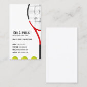 Tennis Coach Visitekaartje (Voorkant / Achterkant)