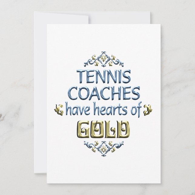 Tennis Coach-waardering (Voorkant)