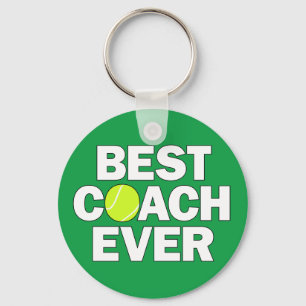 Tennis Coaches BESTE COACH EVER Aangepaste teamkle Sleutelhanger